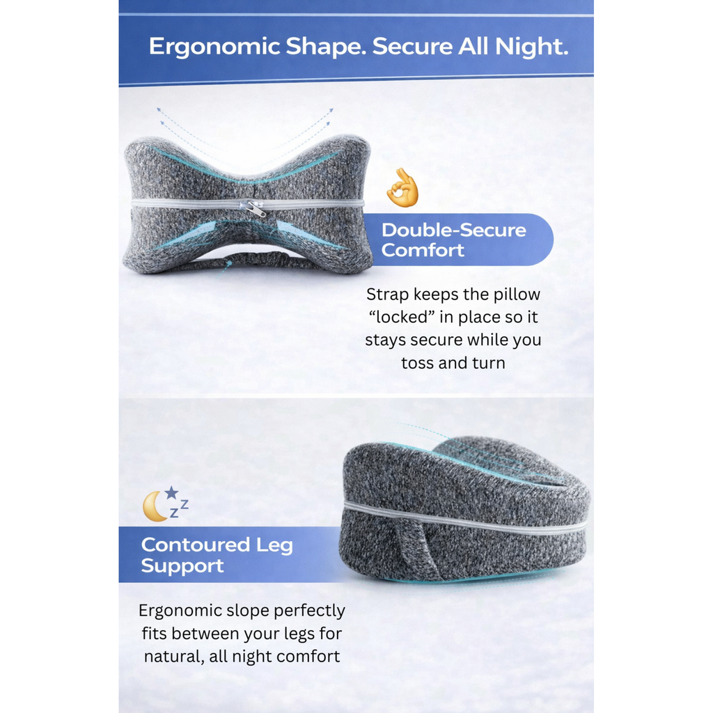 ALVO Ergonomic Memory Foam Knee Pillow